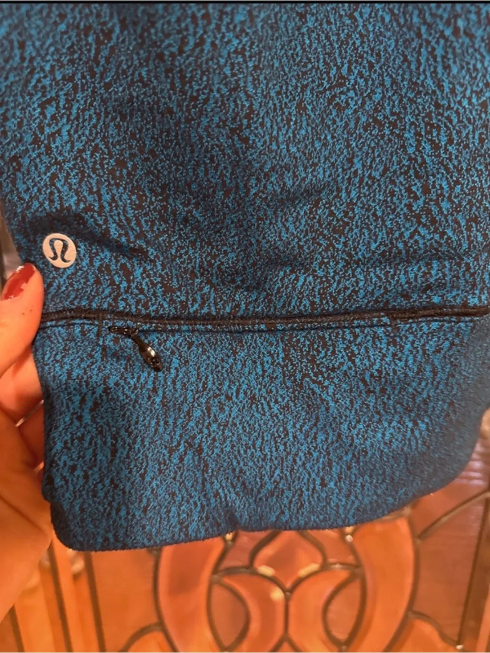 lululemon athletica Teal Blue Half-Zip Turtleneck Pullover